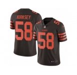Men's Nike Cleveland Browns #58 Christian Kirksey Limited Brown Rush NFL Jersey