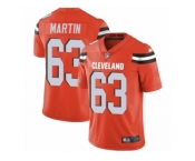 Men's Nike Cleveland Browns #63 Marcus Martin Vapor Untouchable Limited Orange Alternate NFL Jersey