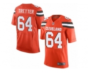 Men's Nike Cleveland Browns #64 JC Tretter Limited Orange Alternate NFL Jersey