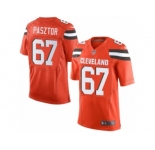 Men's Nike Cleveland Browns #67 Austin Pasztor Limited Orange Alternate NFL Jersey