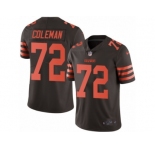 Men's Nike Cleveland Browns #72 Shon Coleman Limited Brown Rush NFL Jersey