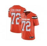 Men's Nike Cleveland Browns #72 Shon Coleman Vapor Untouchable Limited Orange Alternate NFL Jersey