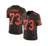 Men's Nike Cleveland Browns #73 Joe Thomas Limited Brown Rush NFL Jersey
