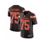 Men's Nike Cleveland Browns #75 Joel Bitonio Vapor Untouchable Limited Brown Team Color NFL Jersey