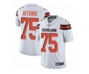 Men's Nike Cleveland Browns #75 Joel Bitonio Vapor Untouchable Limited White NFL Jersey