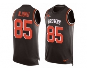 Men's Nike Cleveland Browns #85 David Njoku Limited Brown Player Name & Number Tank Top NFL Jersey