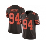 Men's Nike Cleveland Browns #94 Carl Nassib Limited Brown Rush NFL Jersey