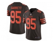 Men's Nike Cleveland Browns #95 Myles Garrett Limited Brown Rush NFL Jersey