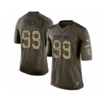 Men's Nike Cleveland Browns #99 Stephen Paea Limited Green Salute to Service NFL Jersey