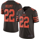 Nike Browns #22 Grant Delpit Brown Men's Stitched NFL Limited Rush Jersey