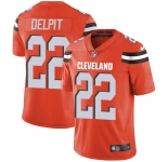 Nike Browns #22 Grant Delpit Orange Alternate Men's Stitched NFL Vapor Untouchable Limited Jersey