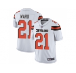 Nike Cleveland Browns #21 Denzel Ward White Men Stitched NFL Vapor Untouchable Limited Jersey