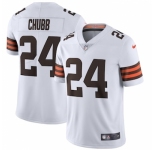 Nike Cleveland Browns #24 Nick Chubb Men's White 2020 Vapor Limited Jersey
