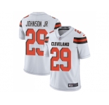 Nike Cleveland Browns #29 Duke Johnson Jr White Men Stitched NFL Vapor Untouchable Limited Jersey