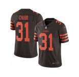 Nike Cleveland Browns #31 Nick Chubb Brown Men Stitched NFL Limited Rush Jersey