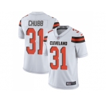 Nike Cleveland Browns #31 Nick Chubb White Men Stitched NFL Vapor Untouchable Limited Jersey