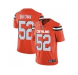 Nike Cleveland Browns #52 Preston Brown Orange Alternate Men Stitched NFL Vapor Untouchable Limited Jersey
