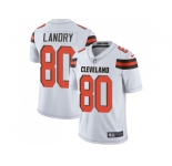 Nike Cleveland Browns #80 Jarvis Landry White Men Stitched NFL Vapor Untouchable Limited Jersey