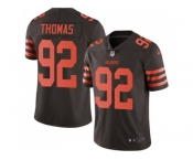 Nike Cleveland Browns #92 Chad Thomas Brown Men Stitched NFL Limited Rush Jersey