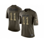 nike nfl jerseys cleveland browns #11 travis benjamin army green[nike Limited Salute To Service]