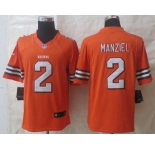 nike nfl jerseys cleveland browns #2 manziel orange[nike limited]