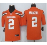 nike nfl jerseys cleveland browns #2 manziel orange[nike limited][new style]