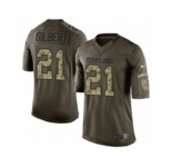 nike nfl jerseys cleveland browns #21 gilbert army green[nike Limited Salute To Service]