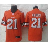 nike nfl jerseys cleveland browns #21 gilbert orange[nike limited]