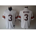 nike nfl jerseys cleveland browns #3 weeden white[nike limited]