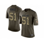 nike nfl jerseys cleveland browns #51 mingo army green[nike Limited Salute To Service]