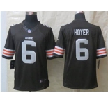nike nfl jerseys cleveland browns #6 hoyer brown[nike Limited]