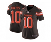 Women Nike Cleveland Browns #10 Sammie Coates Brown Team Color Vapor Untouchable Limited Player NFL Jersey