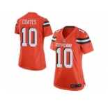 Women Nike Cleveland Browns #10 Sammie Coates Game Orange Alternate NFL Jersey