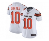 Women Nike Cleveland Browns #10 Sammie Coates White Vapor Untouchable Limited Player NFL Jersey
