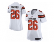 Women Nike Cleveland Browns #26 Derrick Kindred Game White NFL Jersey