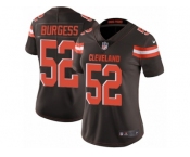 Women Nike Cleveland Browns #52 James Burgess Brown Team Color Vapor Untouchable Limited Player NFL Jersey