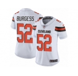 Women Nike Cleveland Browns #52 James Burgess White Vapor Untouchable Limited Player NFL Jersey