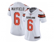 Women Nike Cleveland Browns #6 Baker Mayfield White Stitched NFL Vapor Untouchable Limited Jersey