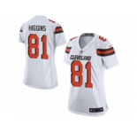 Women Nike Cleveland Browns #81 Rashard Higgins Game White NFL Jersey