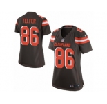 Women Nike Cleveland Browns #86 Randall Telfer Game Brown Team Color NFL Jersey