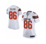 Women Nike Cleveland Browns #86 Randall Telfer Game White NFL Jersey