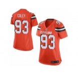 Women Nike Cleveland Browns #93 Trevon Coley Game Orange Alternate NFL Jersey