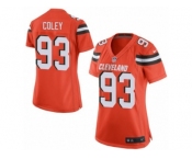 Women Nike Cleveland Browns #93 Trevon Coley Game Orange Alternate NFL Jersey
