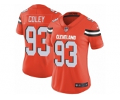 Women Nike Cleveland Browns #93 Trevon Coley Orange Alternate Vapor Untouchable Limited Player NFL Jersey