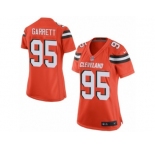 Women's Browns #95 Myles Garrett Orange Alternate Stitched NFL New Elite Jersey