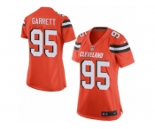 Women's Browns #95 Myles Garrett Orange Alternate Stitched NFL New Elite Jersey