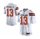 Women's Cleveland Browns #13 Odell Beckham Jr. Game White Football Jersey