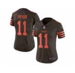 Women's Nike Cleveland Browns #11 Terrelle Pryor Limited Brown Rush NFL Jersey