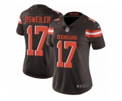 Women's Nike Cleveland Browns #17 Brock Osweiler Vapor Untouchable Limited Brown Team Color NFL Jersey