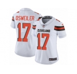 Women's Nike Cleveland Browns #17 Brock Osweiler Vapor Untouchable Limited White NFL Jersey